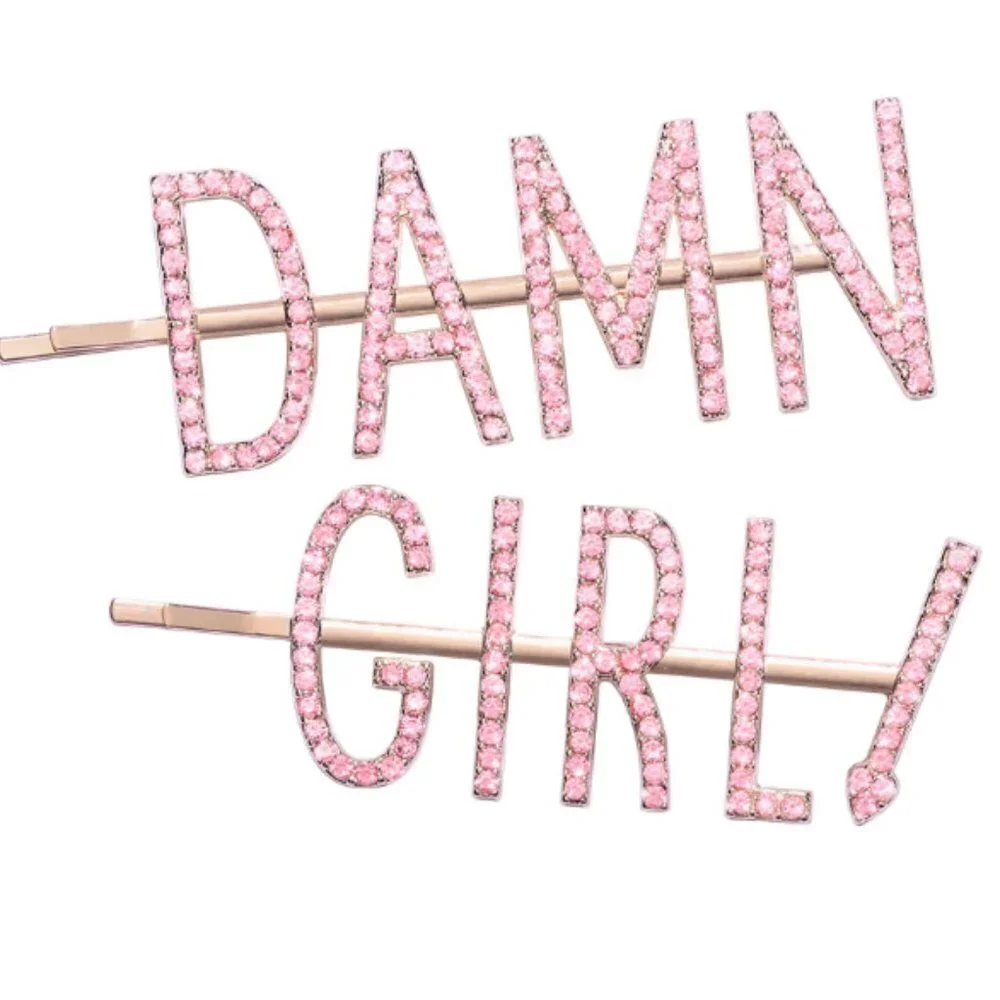 💕TOO FACED💕 Damn Girl! Rhinestone Hair Pin Set